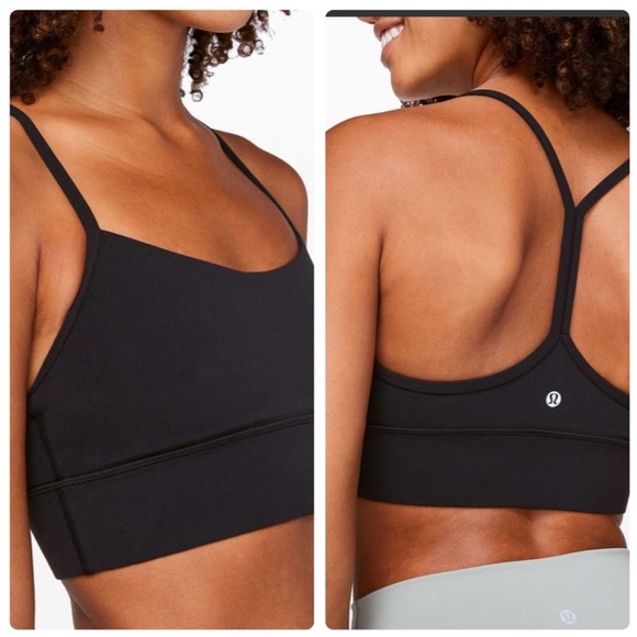 lululemon athletica Other - Lululemon Black Flow Y Long Line Bra